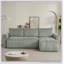 Canapé modulaire convertible en tissu moderne, parfait pour le salon, les appartements et les bureaux.