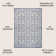 Deronte Vintage Filigree Textured Weave Blue/Cream Indoor/Outdoor Rug