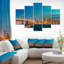 «San Francisco Skyline at Night», ensemble de 5 toiles tendues
