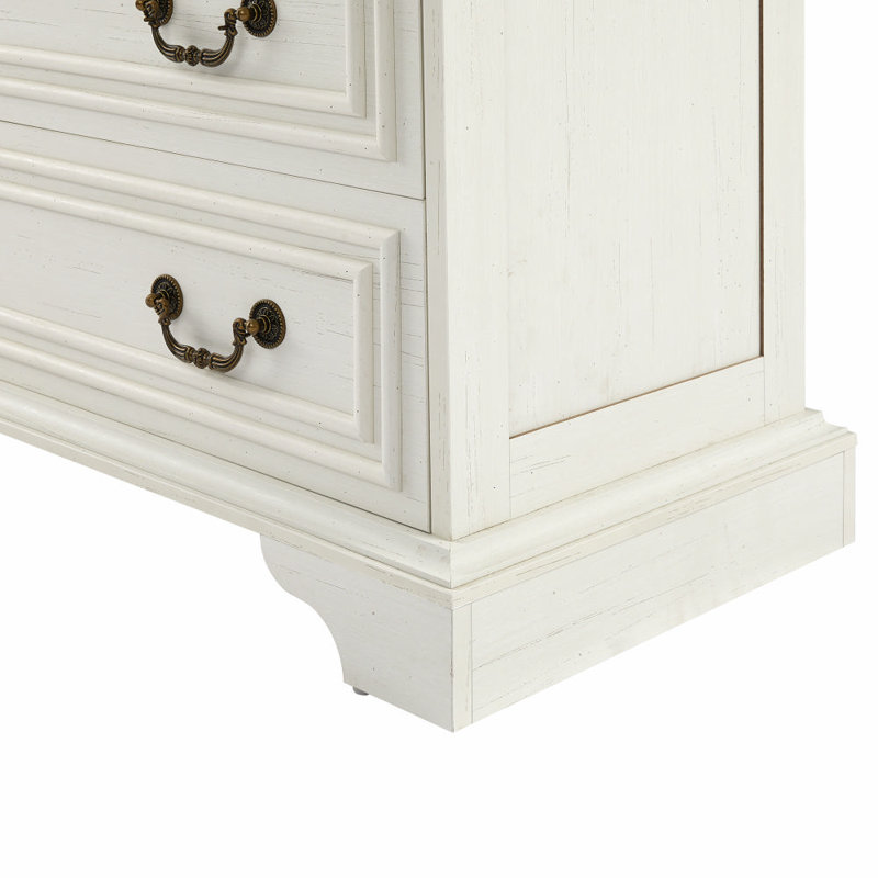 Commode décorative moderne en bois d'ingénierie avec 5 tiroirs Fulk
