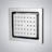 Jesi 20x40 Chrome LED Digital Ceiling Mount Rainfall Shower System Remote Controlled Luxury Spa
