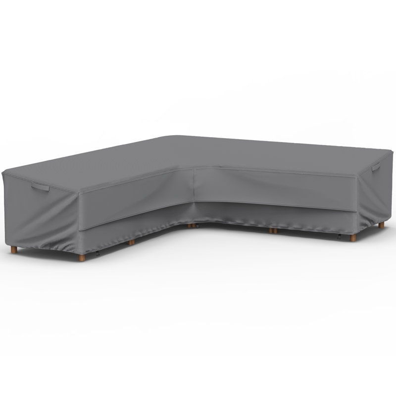 Outdoor V-Shaped Sectional Sofa Cover For Deck, Lawn, Backyard