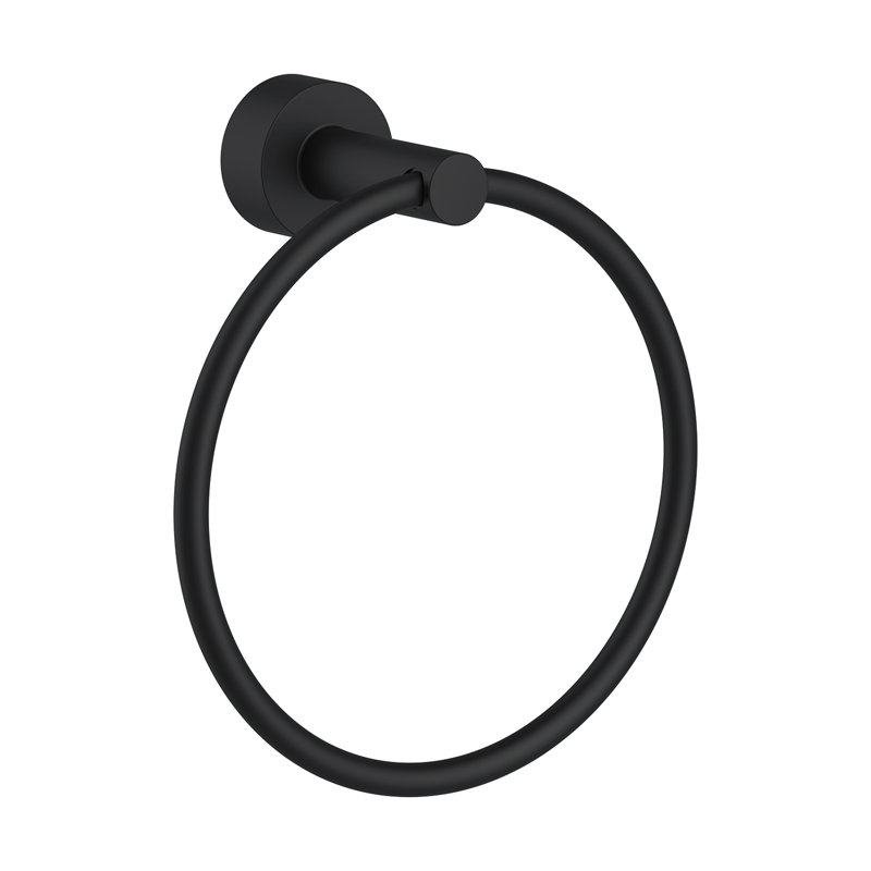 Parma Towel Ring, Satin Black