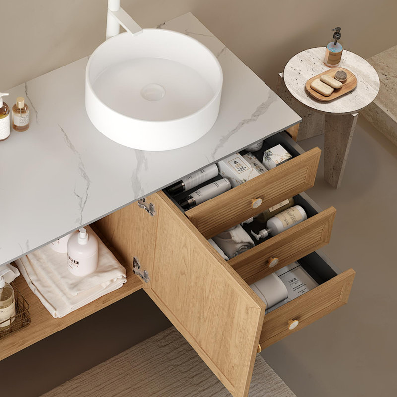 Lavabo vasque rond en céramique