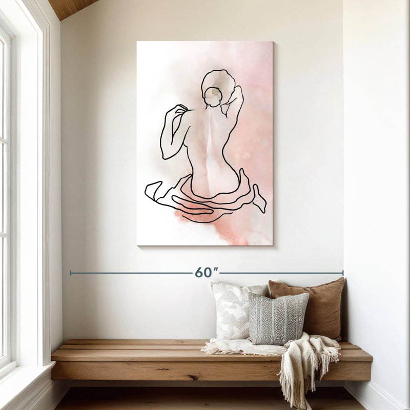 Leisha Figure Sketch II, 45" H x 30" W