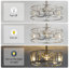 Heleena 20" Caged Enclosed Low Profile Crystal Ceiling Fan with Lights and Remote Control-612796344