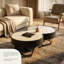 Table basse 51,2 po Modern
