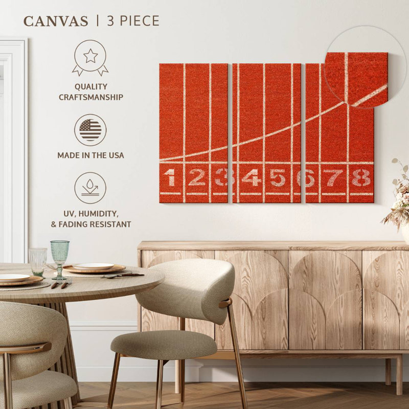 Running Track Starting Line, 32" H x 50" W