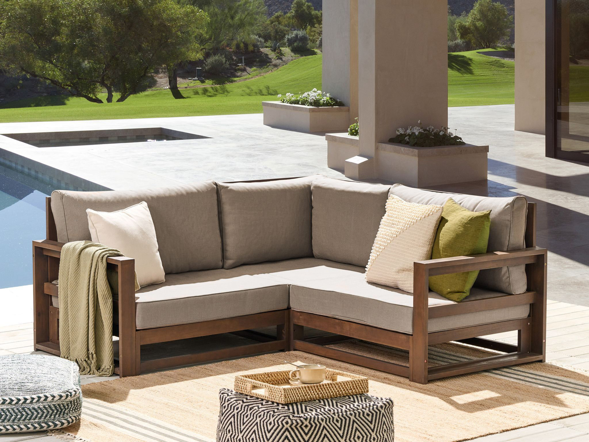 Outdoor corner hotsell sofa cushions