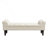 Averleigh Button-Tufted Upholstered End Of Bed Bench With Rolled Arms And Turned Wood Legs-120144177