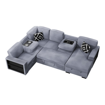 4-Piece Convertible Sectional