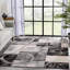 Tapis à motif géométrique moderne gris Chimeng-65122529