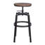 Tabouret de bar pivotant à hauteur réglable Jaquell