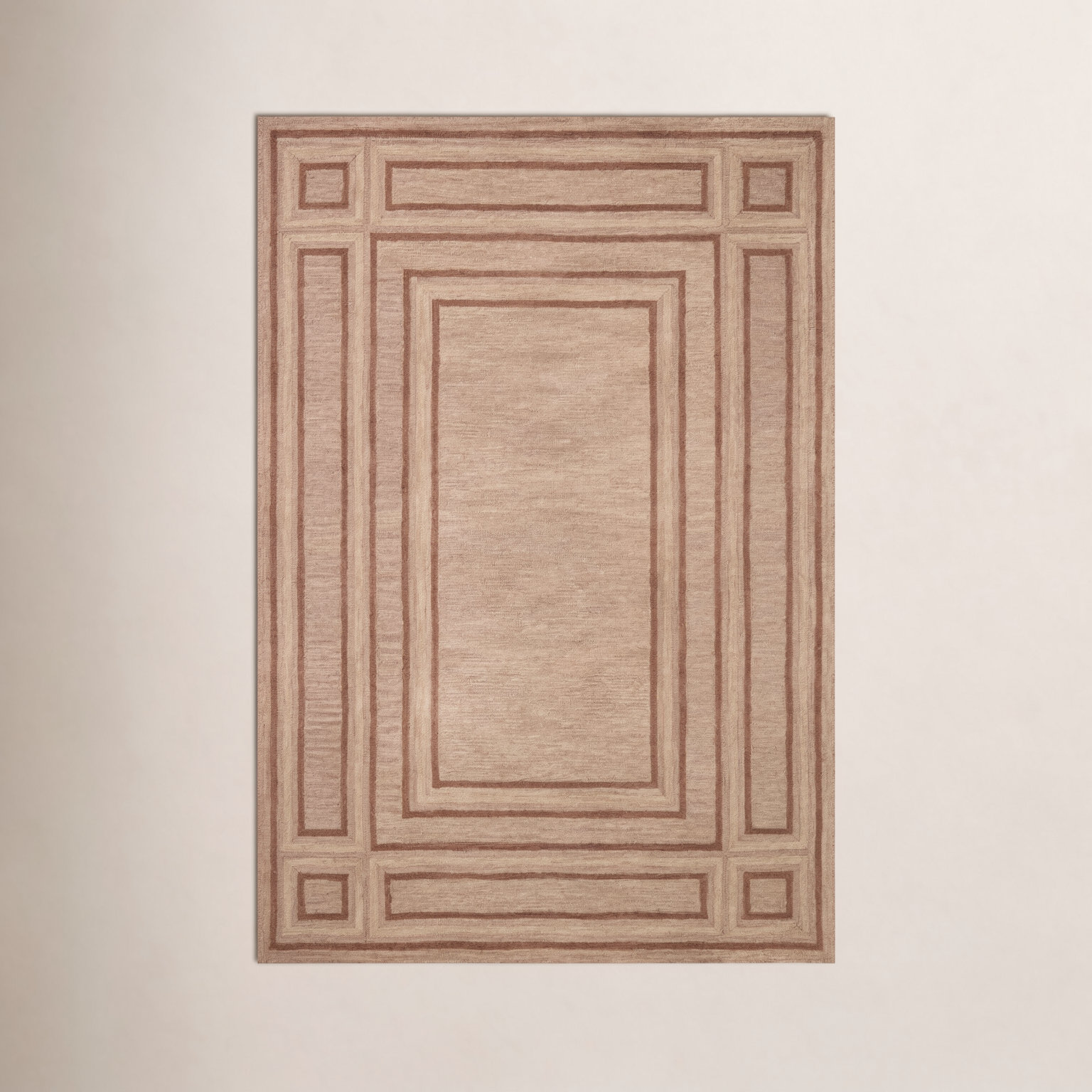 Chris Loves Julia x Loloi Alfie Blush / Rose Area Rug, Rectangle 3'6" x 5'6"