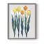 Tulipes dans une rangée II, reproduction encadrée - bois massif-1204211676-1204211674