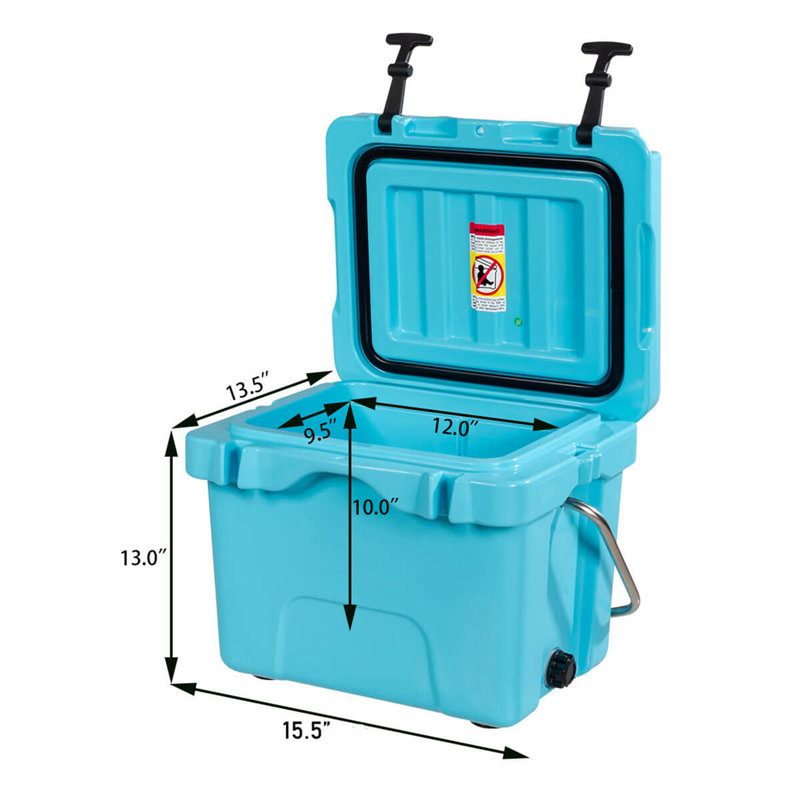 Boîte à glaçons pour camping 16 compartiments, bleu