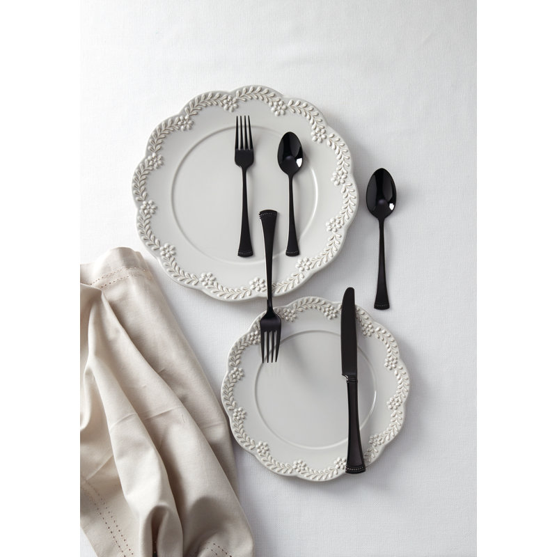 Lenox Portola 20-Piece Flatware Set, Black