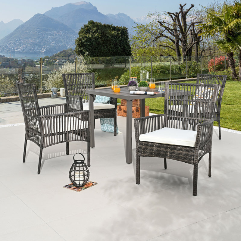 5-Piece Square Patio Dining Set