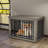 Wooden Dog Crate Furniture, Nightstand with Lock-1059068866-1059068865