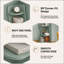 Présentoir de coin courbé autoportant à 5 niveaux en forme de S, rangement compact pour les livres et les plantes dans le salon, la chambre à coucher, la salle de bain et le bureau à domicile-188415410-188415416