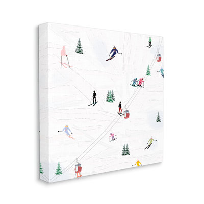 «Skiing Slopes Winter Snow Scene On», impression