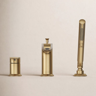 Hint Deck-Mount Bath Faucet with Handshower