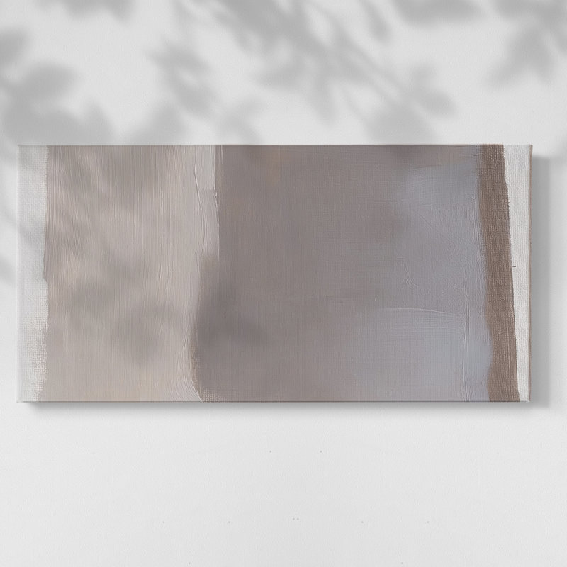 Abstrait, série 8 # XLV III - Toile tendue avec châssis, H 24 po x l 48 po