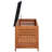 vidaXL Storage Box Outdoor Storage Chest Entryway Bench Solid Wood Eucalyptus