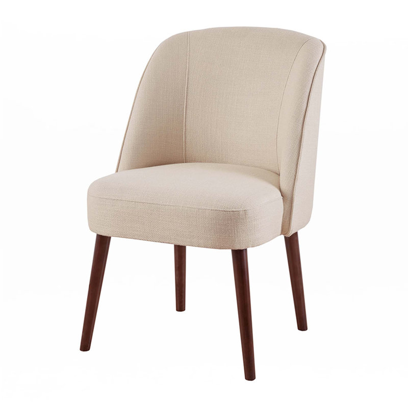 Chaise de salle à manger à dossier arrondi (ensemble de 1), Naturel