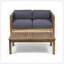 Ensemble de causeuse et table basse d'extérieur moderne pour espaces élégants-106230267-106230264