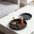 Round Decorative Serving Tray For Coffee Table Centerpieces, Modern Farmhouse Home Decor With Soft Padding For Living Room And Bathroom Organization-1353479410