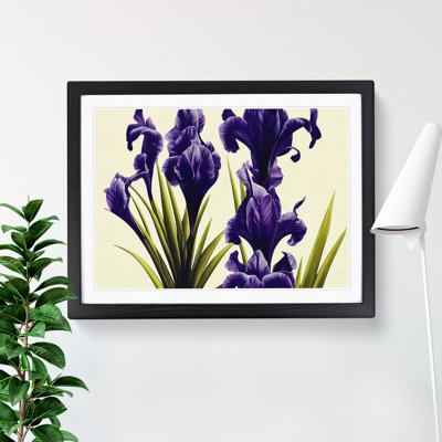 Desirable Iris Flowers - Single Picture Frame Painting