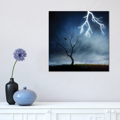 Ciel Et Terre by Sebastien Del Grosso - Wrapped Canvas Painting