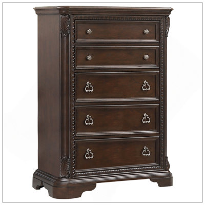 Mahogany Traditional 5 Drawer Chest