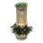 2.7-Ft Tall Polyresin Fountain with Planter, Lighted Outdoor Water Feature