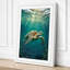 Turtle in Light Coastal - Wrapped Canvas-978167322-978167324
