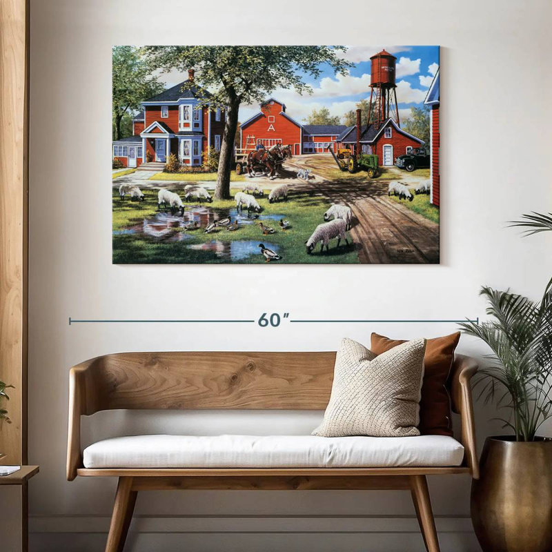 Alvord Earle Brown Farm, H 32 po x l 48 po