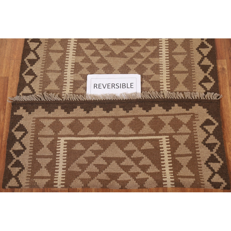 Reversible Wool Kilim Oriental Area Rug 3x5