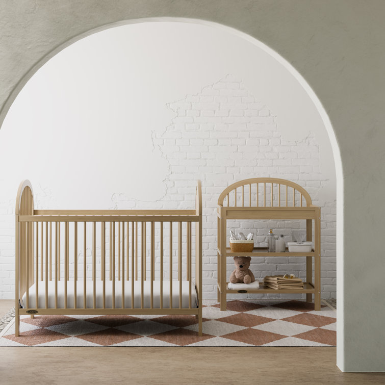 Graco Olivia 3-In-1 Convertible Crib And Changing Table 2-Piece Collection Nursery Set