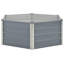 Lit de jardin surélevé vidaXL gris acier galvanisé 50,8 x 50,8 x 17,7 po