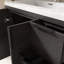 Meuble-lavabo double 60 po avec comptoir en résine blanc brillant, 3 tiroirs, 4 portes Modern