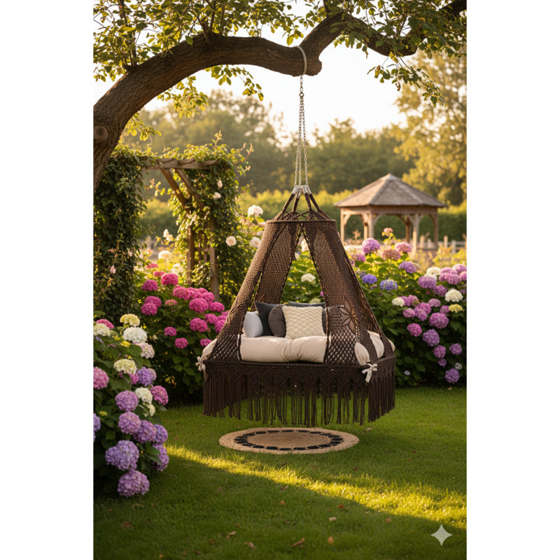 2 Person Porch Swing with Canopy