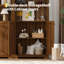 72" Tall Wood Arched Storage Cabinet – 5-Shelf Kitchen Pantry Cabinet with Doors & Open Shelves, Versatile Standing Bookcase & Cupboard-1378327271