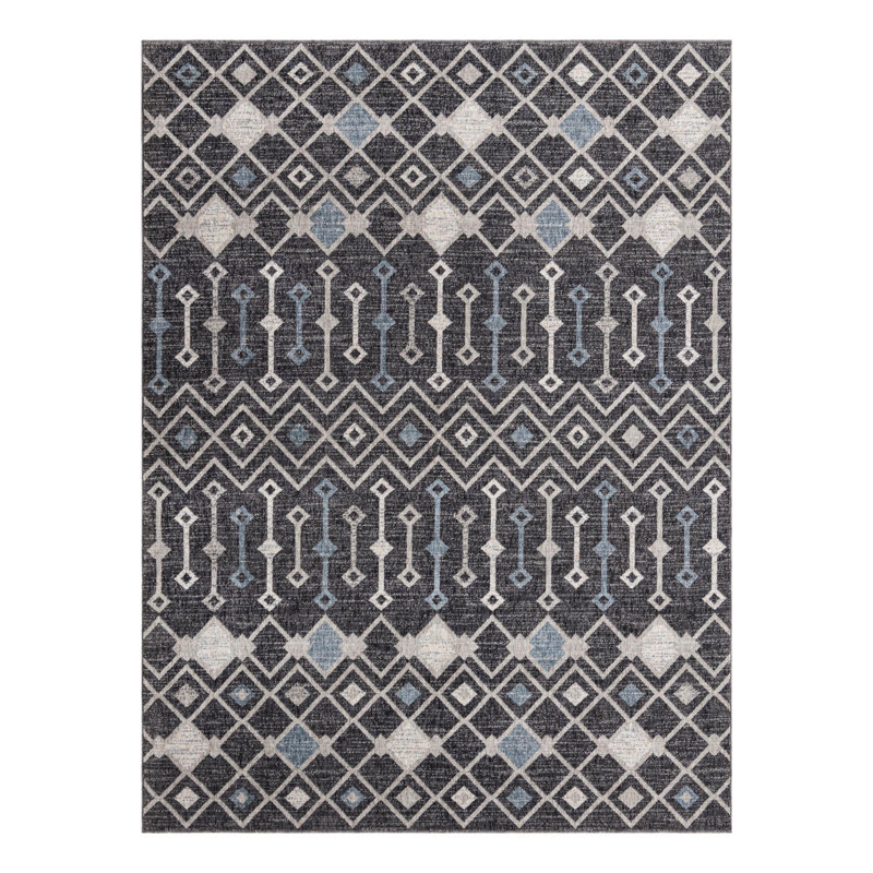 Barnkine Geometric Indoor Rug, Rectangle 7'10" x 10'