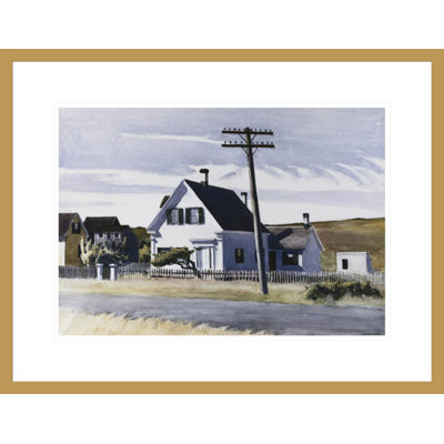 Maison lombaire par Edward Hopper, impression giclée encadrée