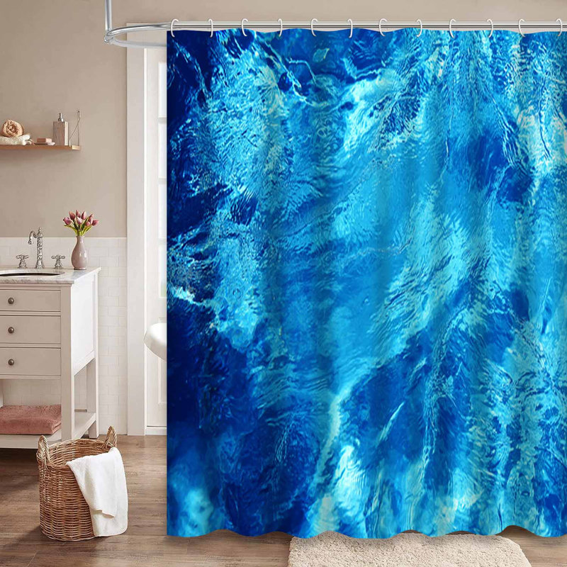 Magnifique rideau de douche avec 12 crochets, L 72 po x l 84 po