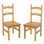 Chaise d'appoint en bois massif Nolea