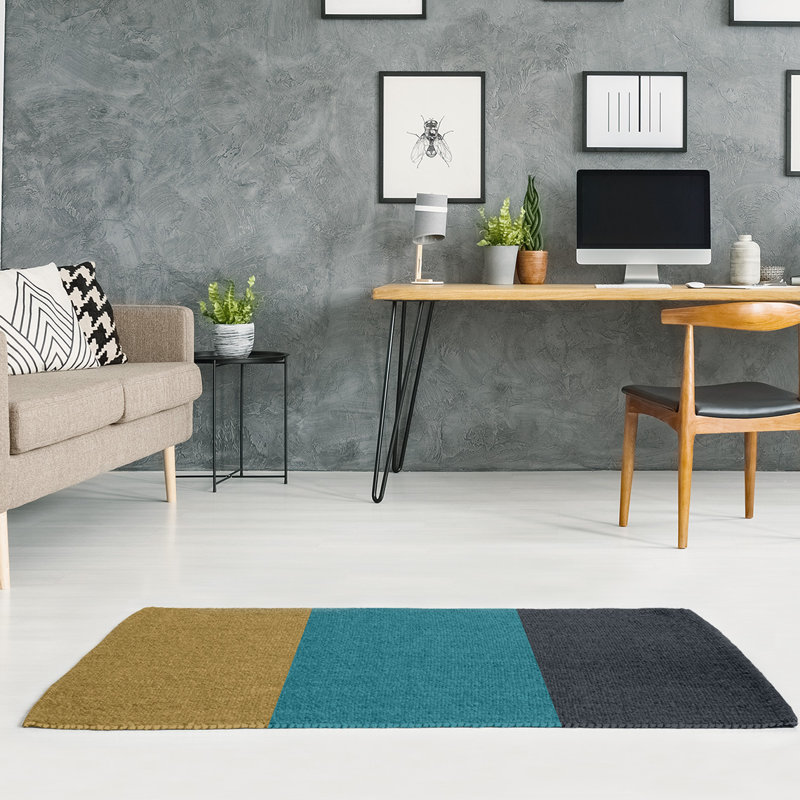 Tapis en poly à rayures de football jacksonville, Rectangle 4 pi x 6 pi