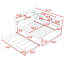 Lit plateforme en bois avec lit gigogne simple Harlow-1179627670-1179627671