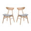 Set Of 2 Modern Soft Upholstered Dining Side Chairs-597844166-597844170